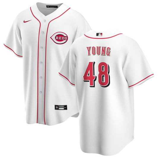 Alex Young Cincinnati Reds Nike Home Replica Jersey - White