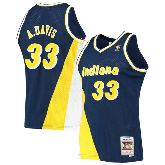 Antonio Davis Indiana Pacers Mitchell & Ness Hardwood Classics Swingman Jersey - Navy