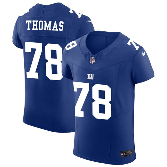 Andrew Thomas New York Giants Nike Vapor F.U.S.E. Elite Jersey - Royal