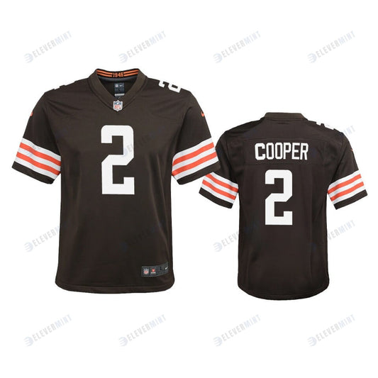 Amari Cooper 2 Cleveland Browns Youth Game Jersey - Brown Jersey