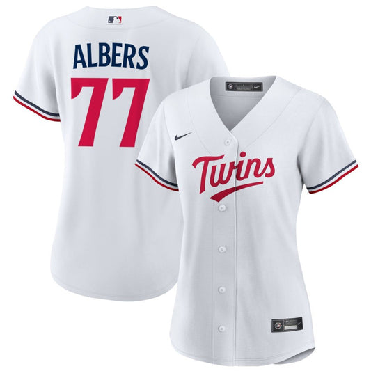 Andrew Albers Minnesota Twins Nike Women's Home Replica Jersey - White