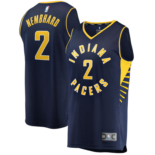 Andrew Nembhard Indiana Pacers Fanatics Branded 2021/22 Fast Break Replica Jersey - Icon Edition - Navy