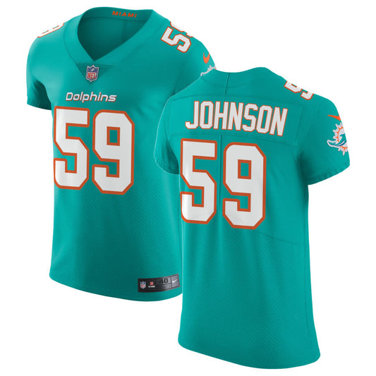 Alexander Johnson Miami Dolphins Nike Vapor Untouchable Elite Jersey - Aqua