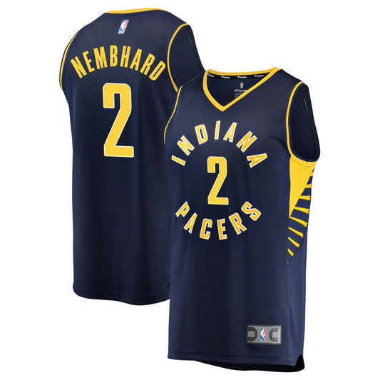 Andrew Nembhard Indiana Pacers Fanatics Branded Fast Break Replica Jersey - Icon Edition - Navy