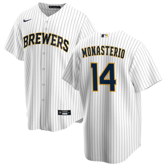 Andruw Monasterio Milwaukee Brewers Nike Alternate Replica Jersey - White