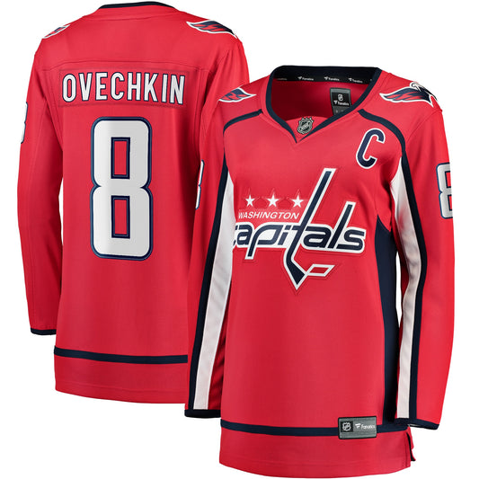 Alexander Ovechkin Washington Capitals Fanatics Branded Women's Home Breakaway Player Jersey - Red